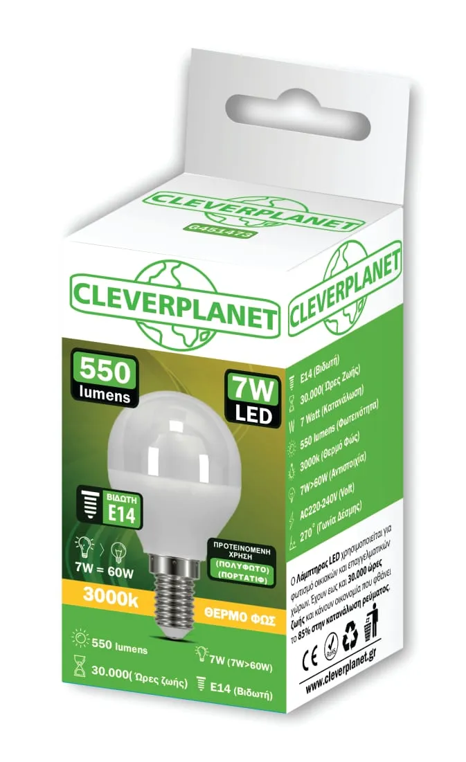 Λάμπα LED σφαίρα E14 — Φωτογραφία 2 από 3